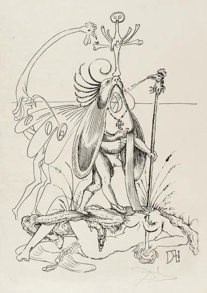 From "Les Songes drolatiques de Pantagruel" (Field 73-7-R; M&L 1398d) by Salvador Dali
