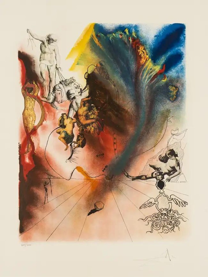 Romantic (M&L 1394b) by Salvador Dali