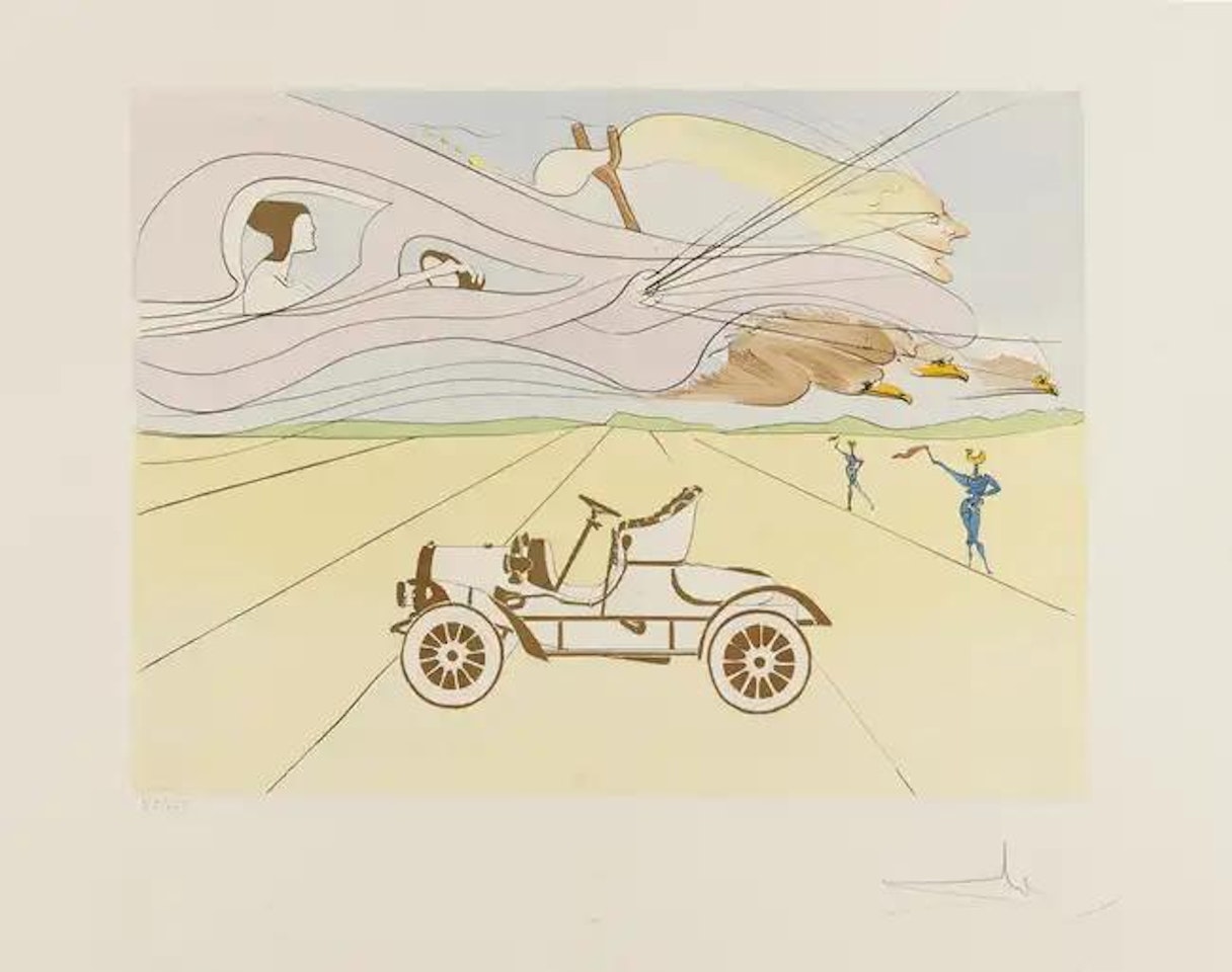 L"automobile (Field 75-8-B; M&L 817a) by Salvador Dali