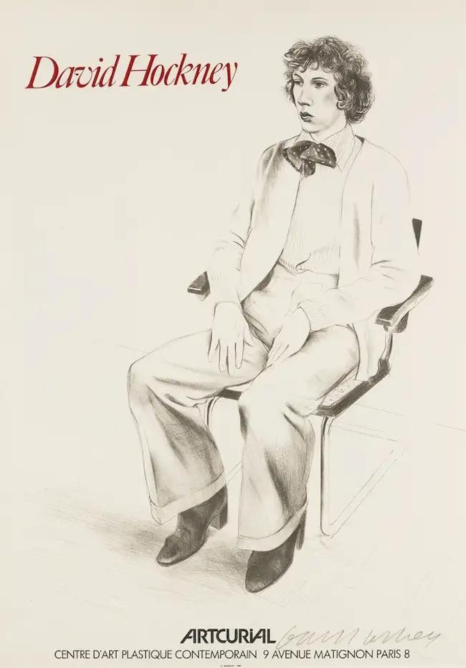 Gregory Evans (Baggott 57/77) by David Hockney