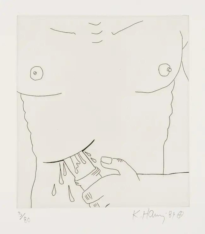 Untitled (From the Valley Suite) (see Littman p.136-141) by Keith Haring