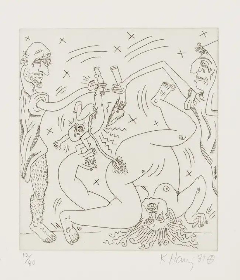 Untitled (from The Valley Suite) (see Littmann p.136-141) by Keith Haring