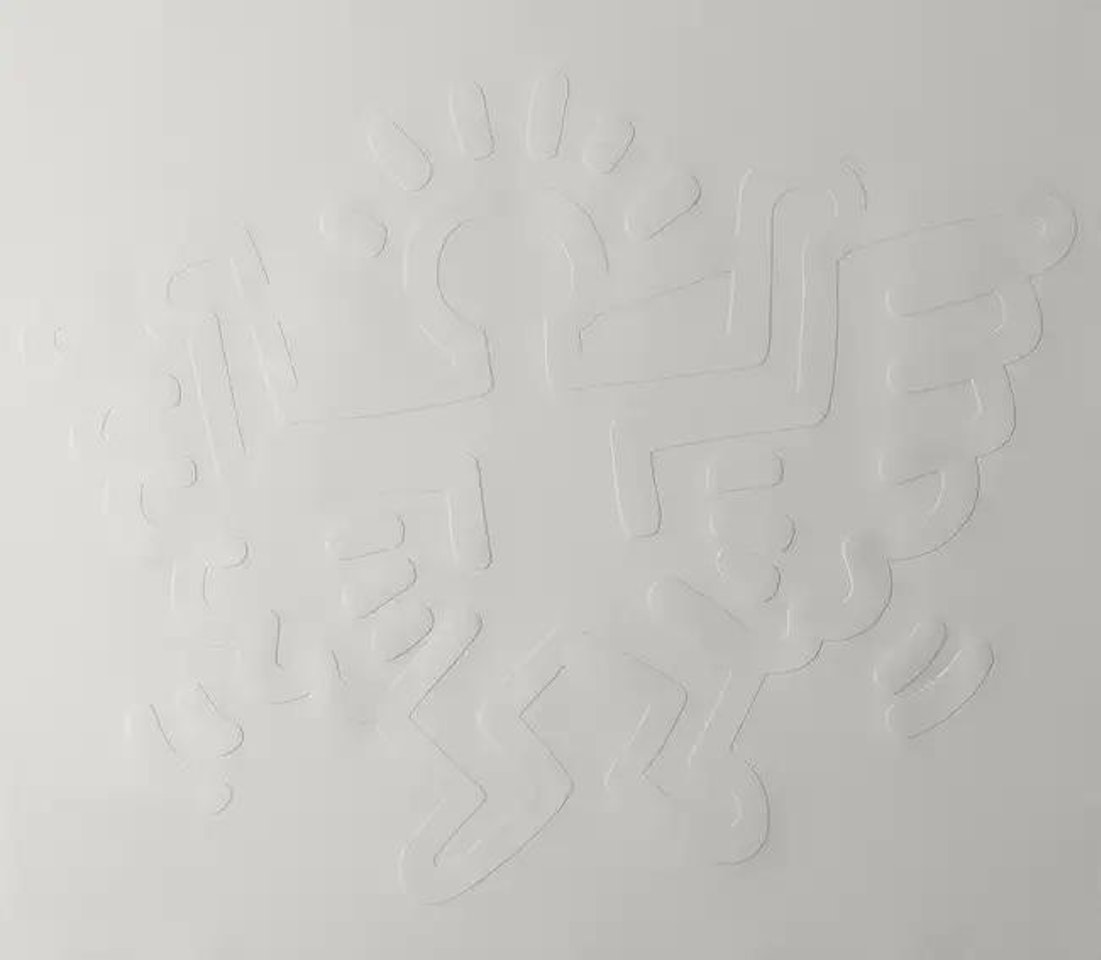 White Icons. Angel (See Litmann p.173) by Keith Haring