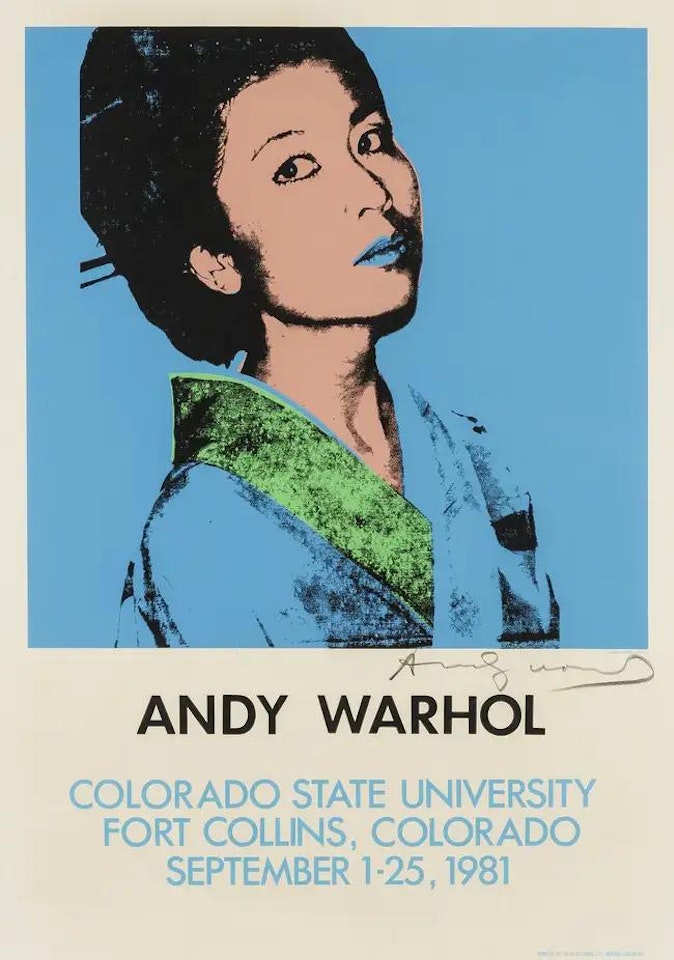 Kimiko Powers, A poster for the Colorado State University Exhibition by Andy Warhol