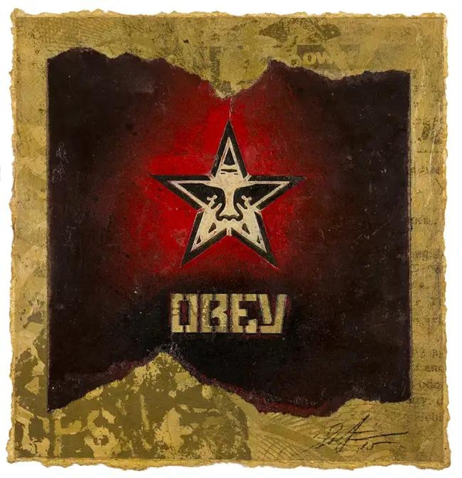 OBEY Star (Retired Stencil & Studies) by Shepard Fairey