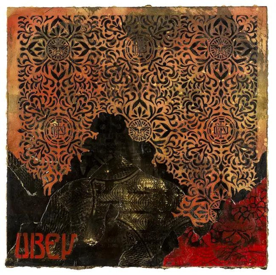 OBEY Pattern (Retired Stencil & Studies) by Shepard Fairey