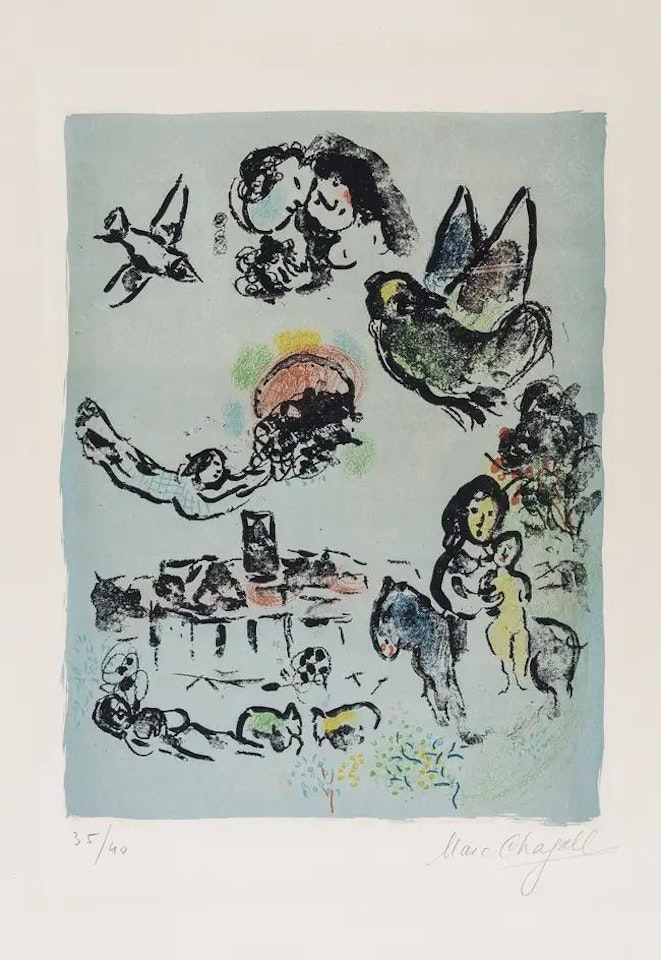 Nocturne à Vence (M.400) by Marc Chagall