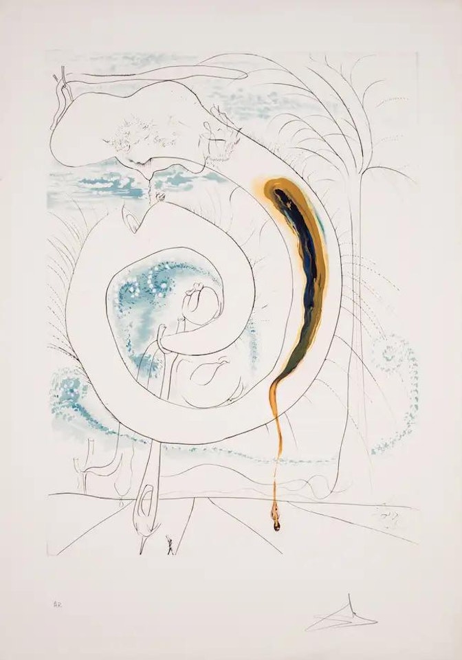 Le Cercle Viscéral du Cosmos (Field 74-12-D; M&L 647) by Salvador Dali