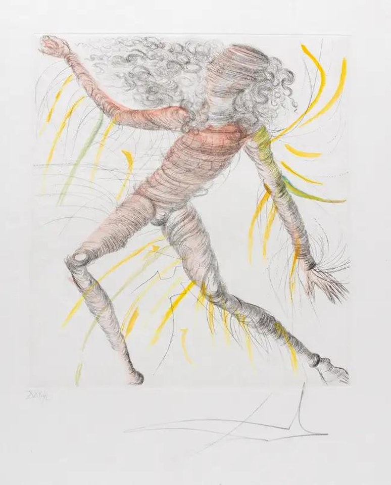 Le Cosmonaute (from The Hippies) (M&L 380b; Field 69-13-C) by Salvador Dali