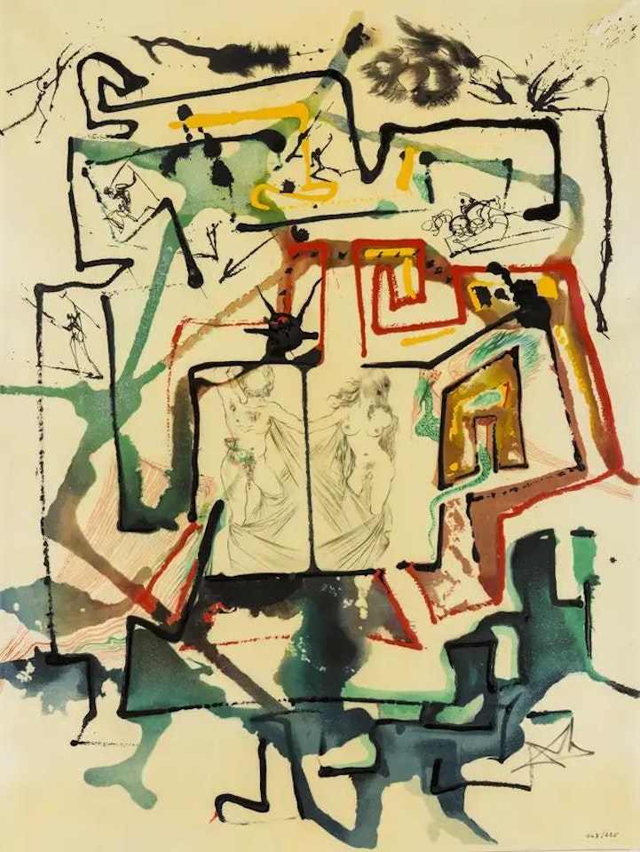 Le Labyrinthe (Field 75-12G; M&L 844a) by Salvador Dali