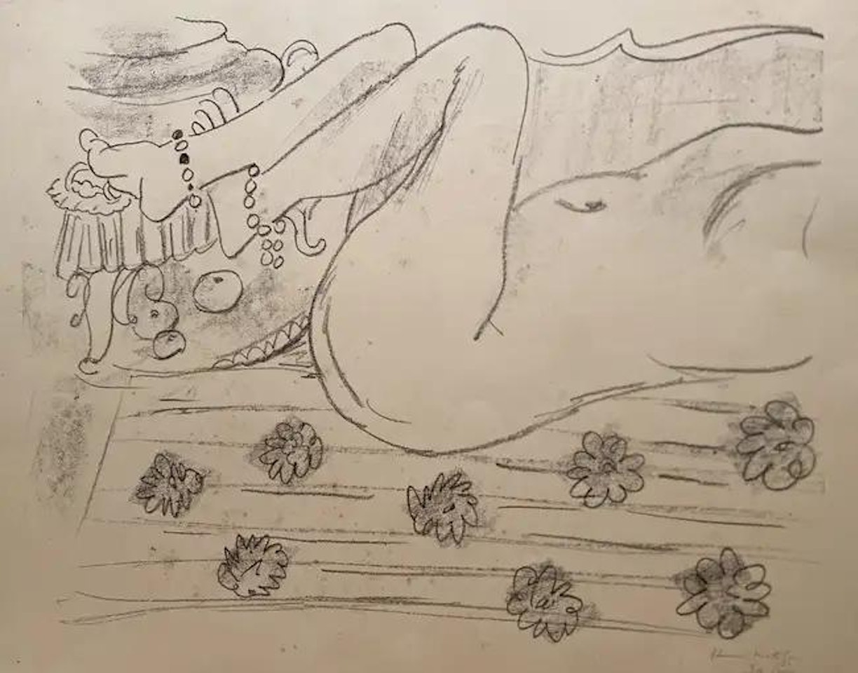 NU. ÉTUDE D"UN MOVEMENT DES JAMBES (DUTHUIT 501) by Henri Matisse