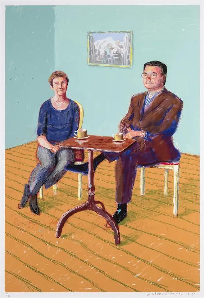 Michelle and John Spike by David Hockney