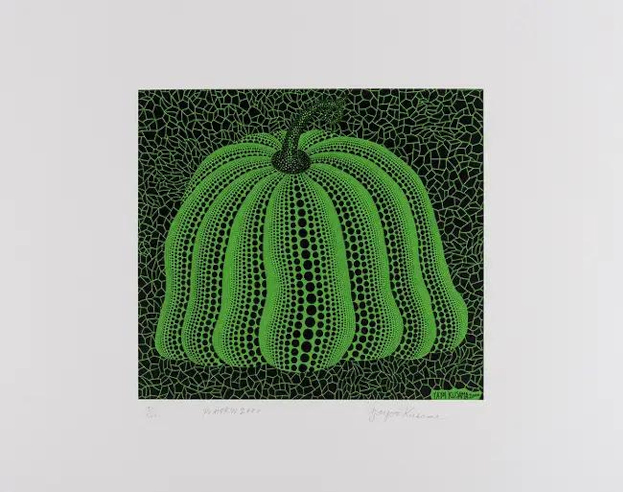 Pumpkin 2000 (Green) (Kusama 300) by Yayoi Kusama