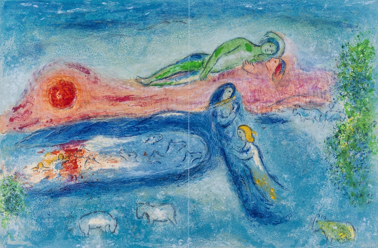 The Death of Dorkon (Mourlot 320; see Cramer Books 46) by Marc Chagall