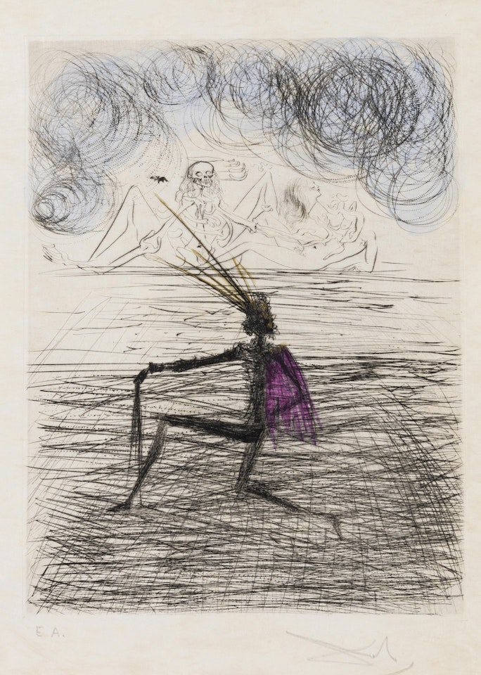 Chevalier a genou (Field 69-1K; M&L 305g) by Salvador Dali