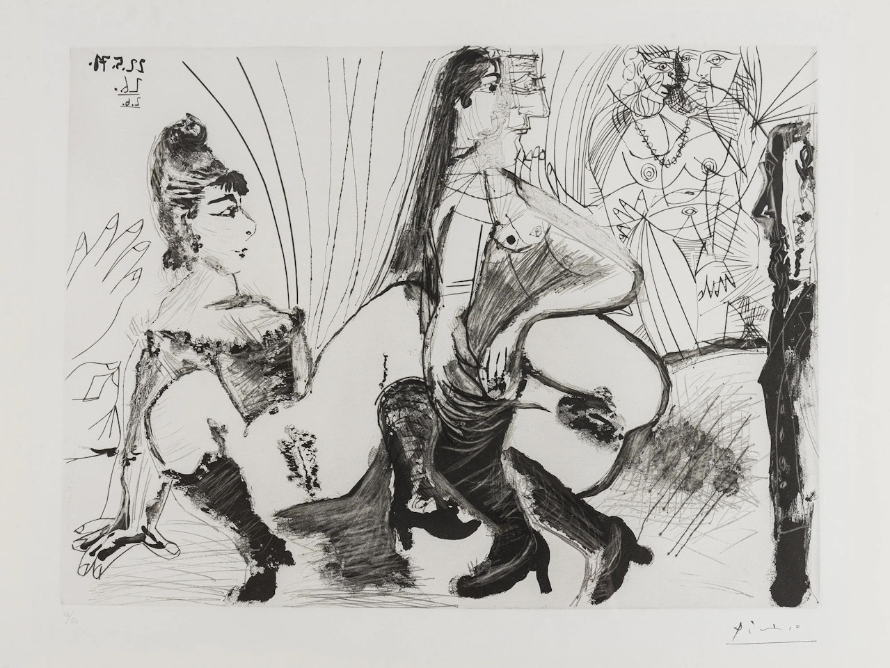 Degas paie et s"en va filles ne sont pas tendre (Bloch 1988) by Pablo Picasso