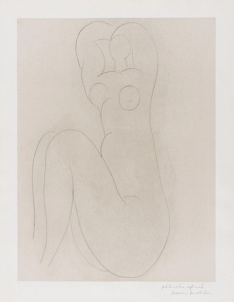 Nu au bras levés (Hommage - Quelle suit aux baumes de temps) (Duthuit Books no.5 p30-32) by Henri Matisse