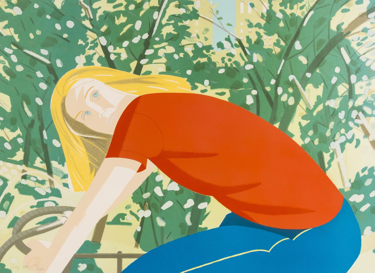 Bicycle Rider (Schröder 154) by Alex Katz