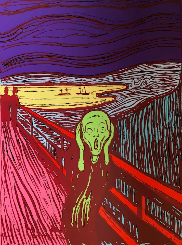 The Scream (Sunday B. Morning) (set of three) by After Andy Warhol