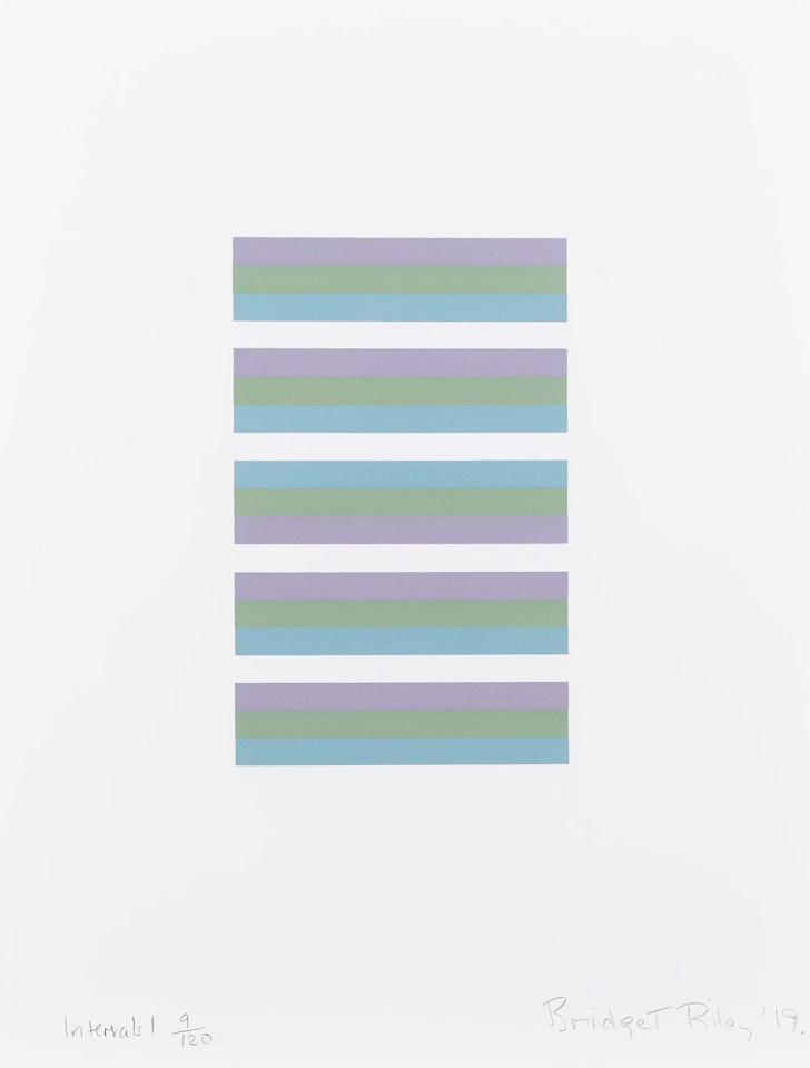 Intervals I by Bridget Riley