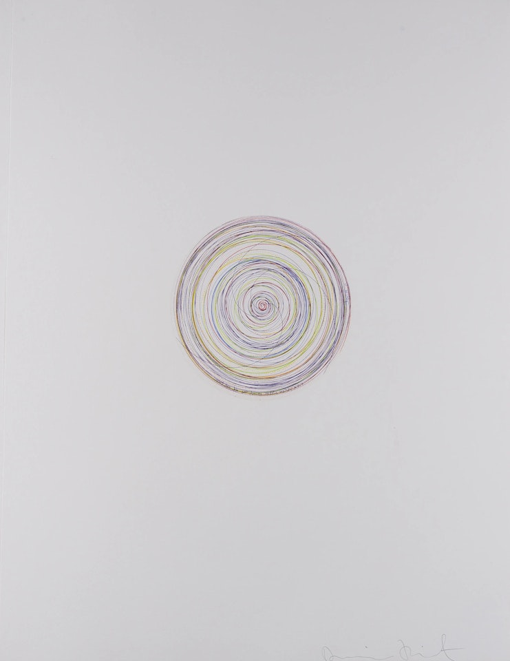 Tie a Yellow Ribbon Round the Old Oak Tree (from In a Spin, The Action of the World on Things I) by Damien Hirst