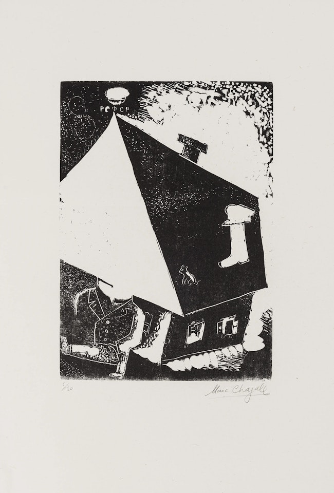 Maison (Kornfeld 35. IIIb.) by Marc Chagall