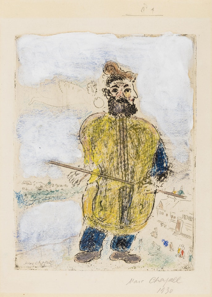The Violinist (Kornfeld 81 IIa / III) by Marc Chagall
