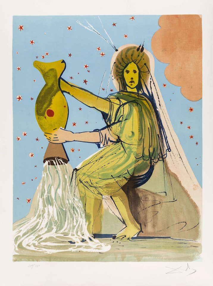 Aquarius (Michler and Lopsinger 1185; Field 67-6 K) by Salvador Dali