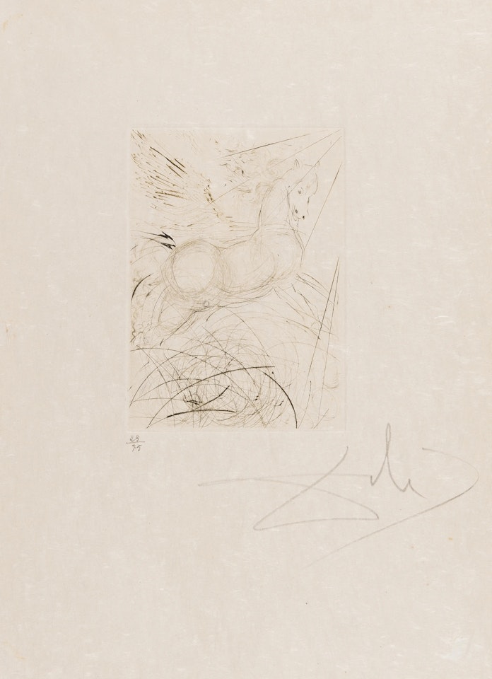 Pégase (Field 68-4 A) by Salvador Dali