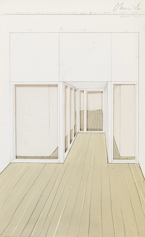Corridor Store Front, Project (Schellmann 6) by Christo