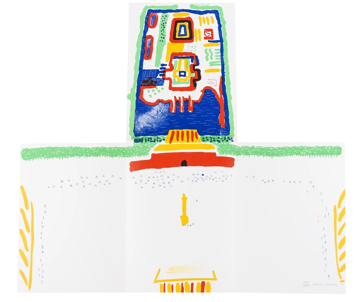Red Square and the Forbidden City, from China Diary (MCA Tokyo 254) by David Hockney