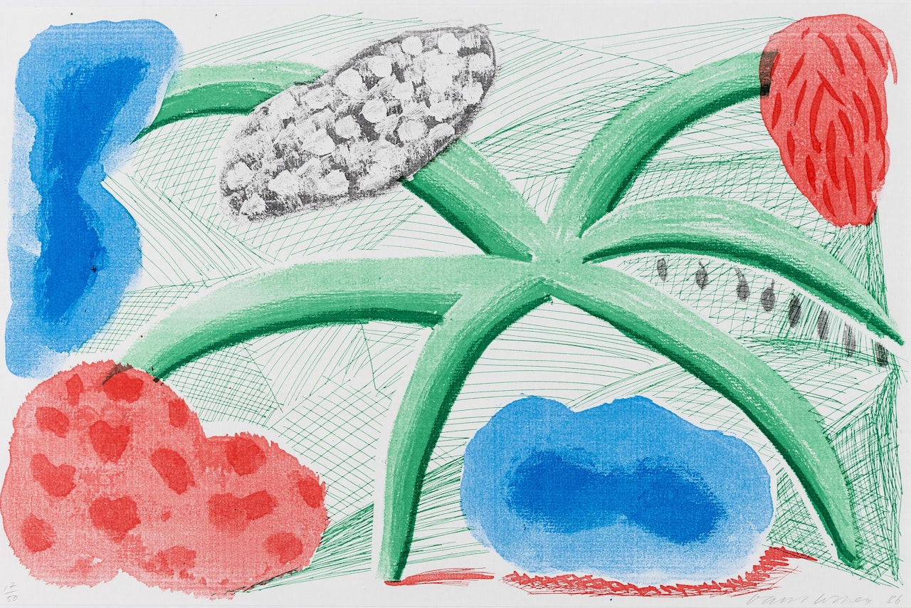 Landscape with a plant (Tokyo 293) by David Hockney