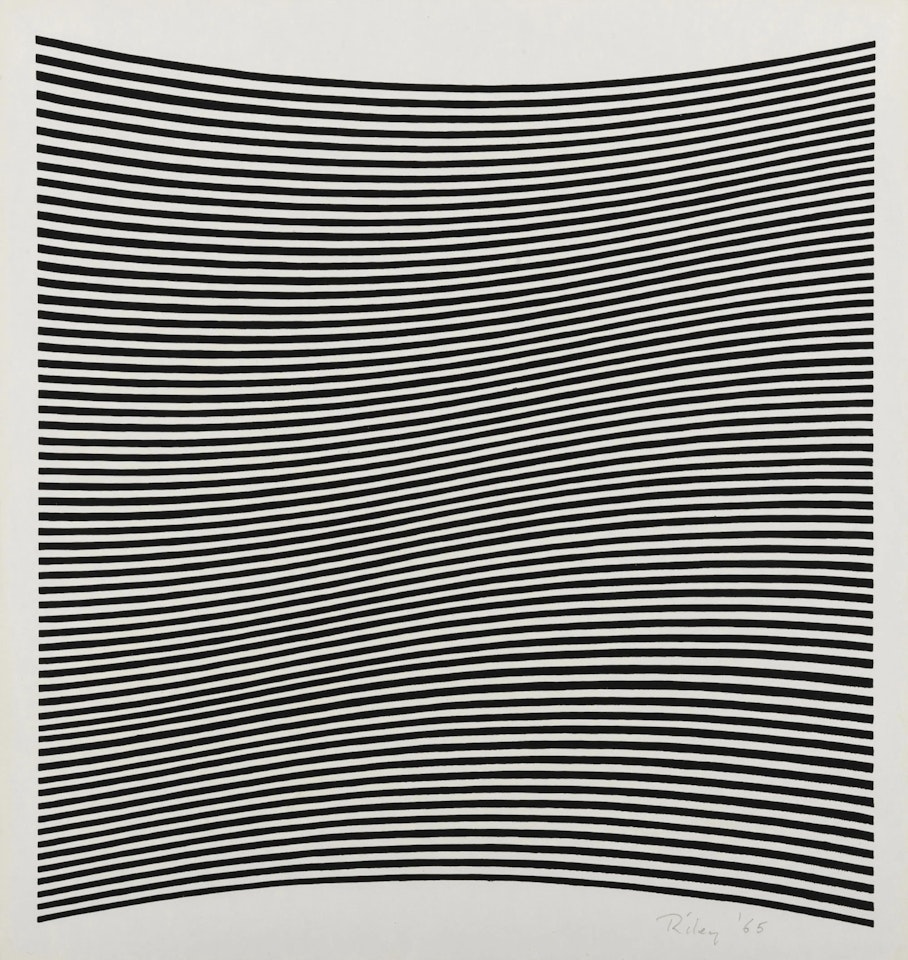 Untitled (La Lune en Rodage- Carlo Belloli) (Schubert 6) by Bridget Riley