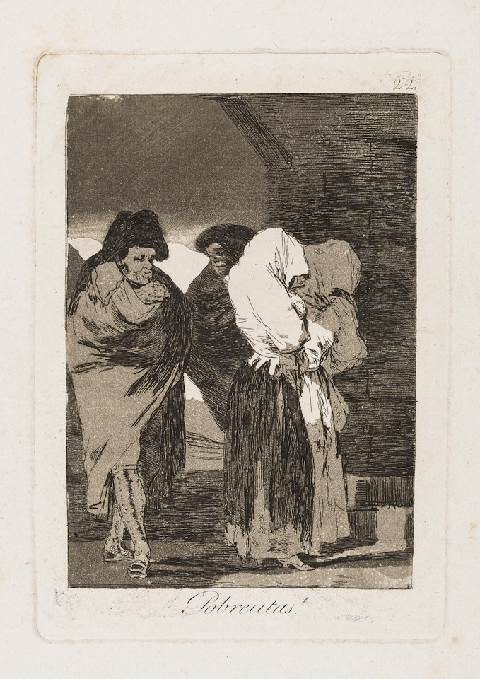 Pobrecitas!, plate 22 from "Los Caprichos", First edition by Francisco José de Goya