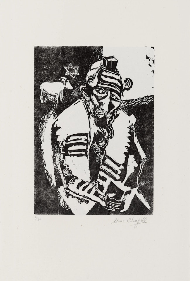 Juif Priant (Kornfeld 31. IIIb.) by Marc Chagall
