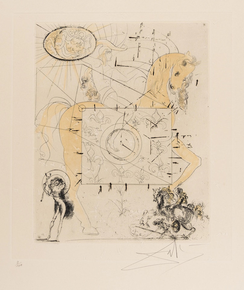 Cheval Royal (Field 72-1; M&L 429b) by Salvador Dali