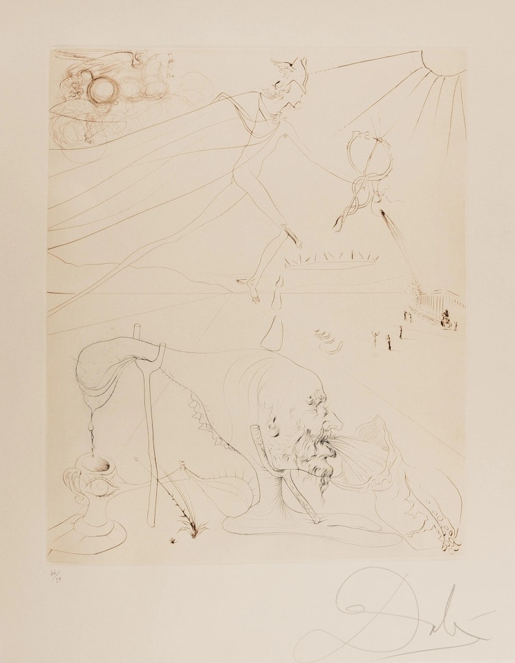 L"Alchimiste (M & L 581c: Field 72-13) by Salvador Dali