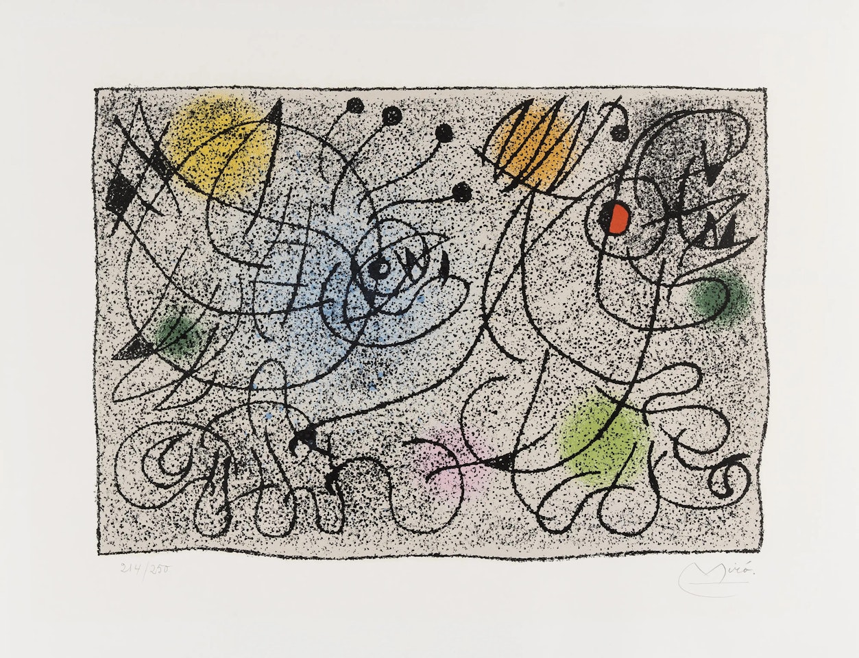 Lithographie pour le International Rescue Committee (Mourlot 391) by Joan Miró