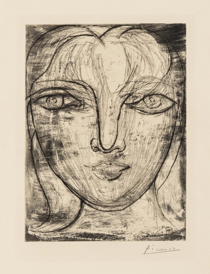 Portrait de Marie-Thérèse de Face (Baer 417, Bloch 276) by Pablo Picasso