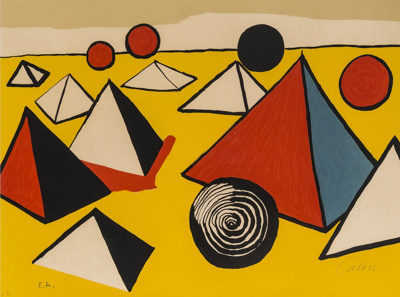 Pyramids and Circles by Alexander Calder