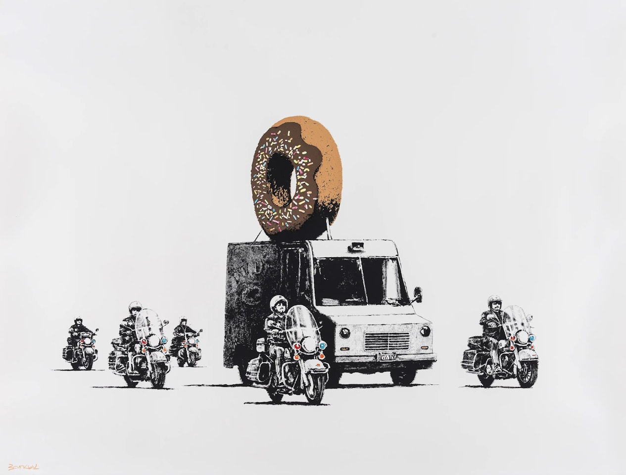 Donuts (Special Edition - Chocolate) by Banksy
