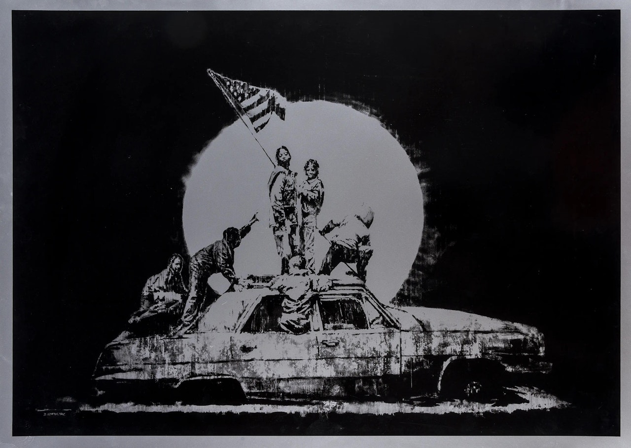 Silver Flags by Banksy
