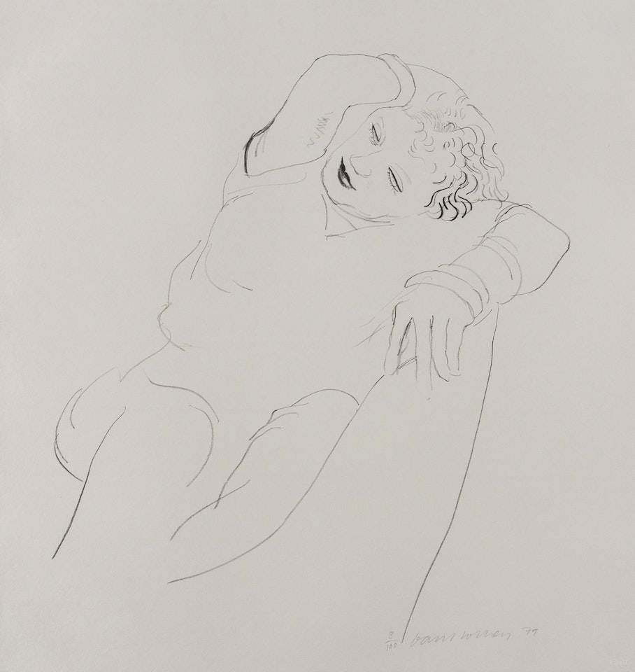 Celia Reclining (Tokyo 225) by David Hockney