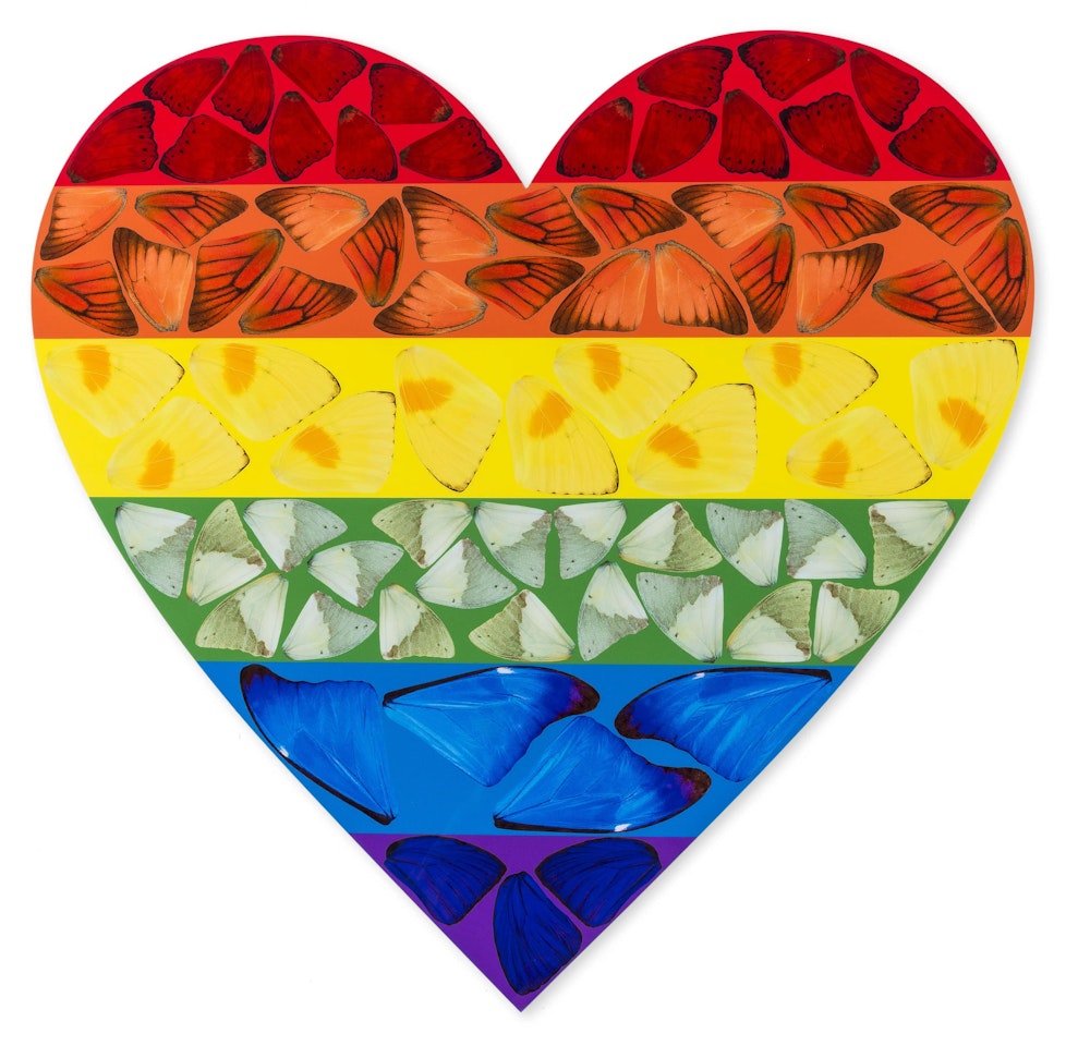 H7-3 Butterfly Heart by Damien Hirst