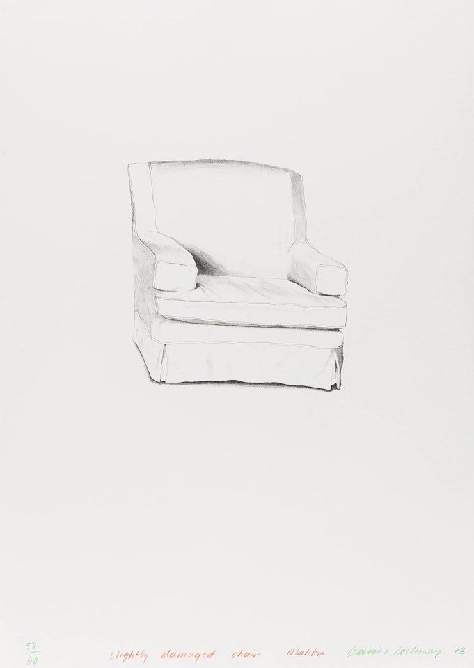 Slightly Damaged Chair Malibu (Tokyo 133) by David Hockney