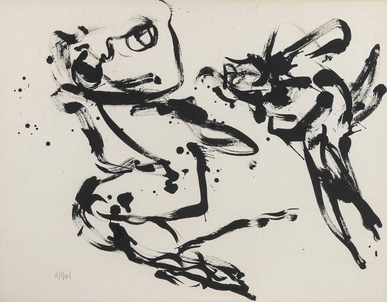 Paris series - Boy and Bird by Karel Appel