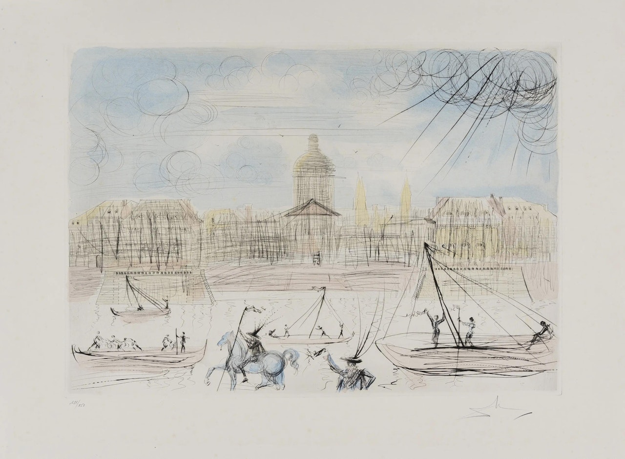 L"Académie de Paris (Field75-7) by Salvador Dali