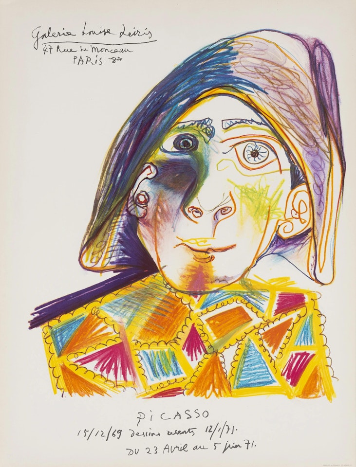 L"Arlequin. Galerie Louise Lieris (Czwiklitzer 390) by Pablo Picasso