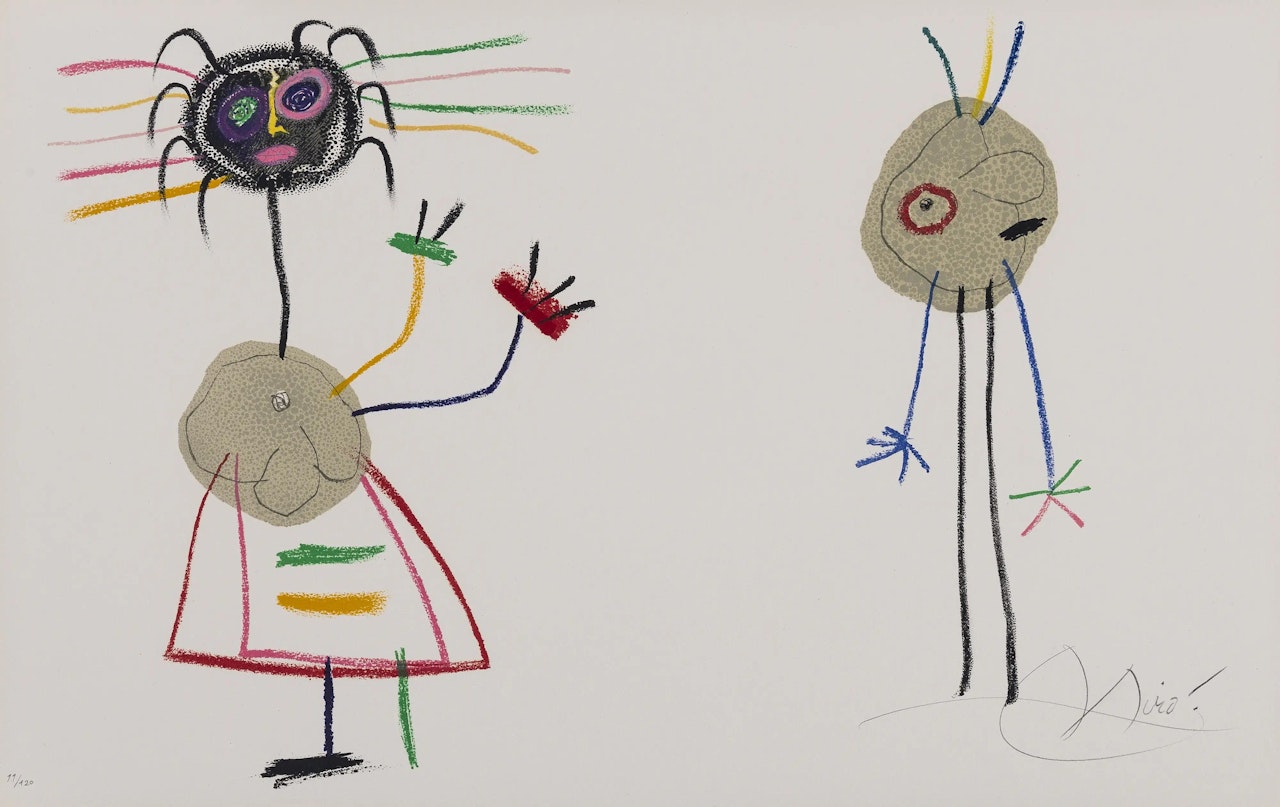 L"Enfance d"Ubu (Mourlot 1020) by Joan Miró