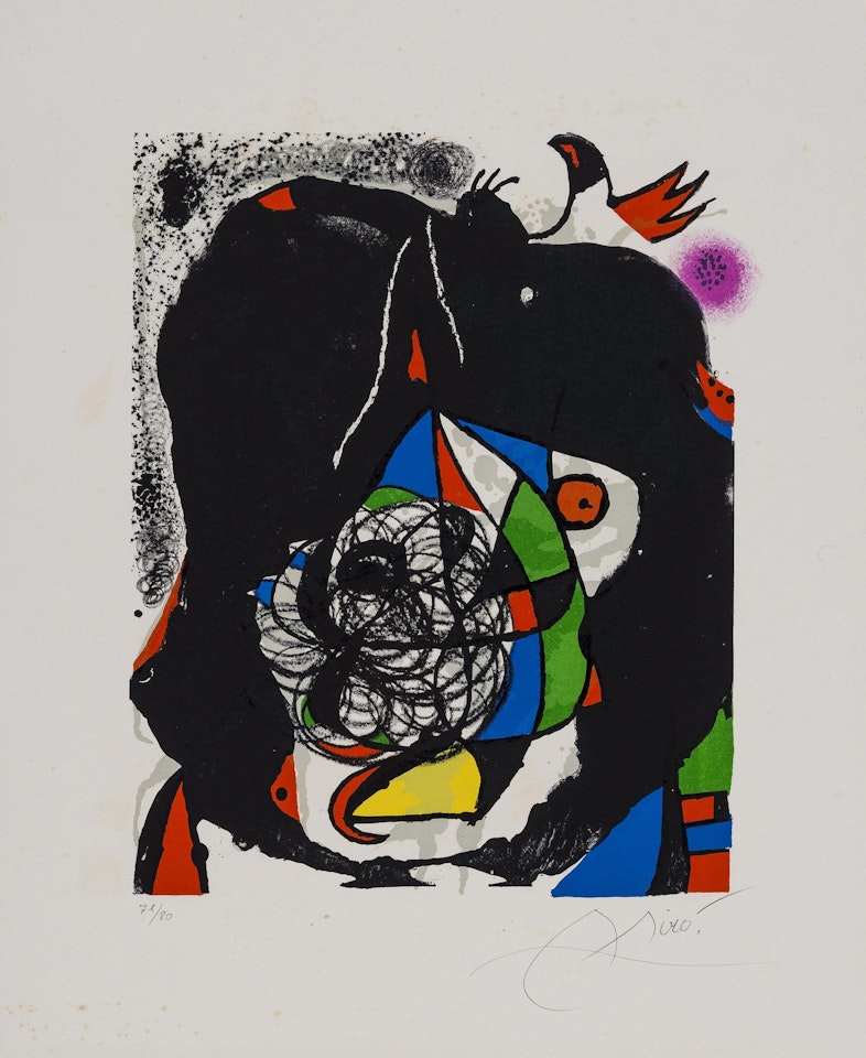 Les Révolutions Scéniques de XXe Siecle (Mourlot 1079) by Joan Miró